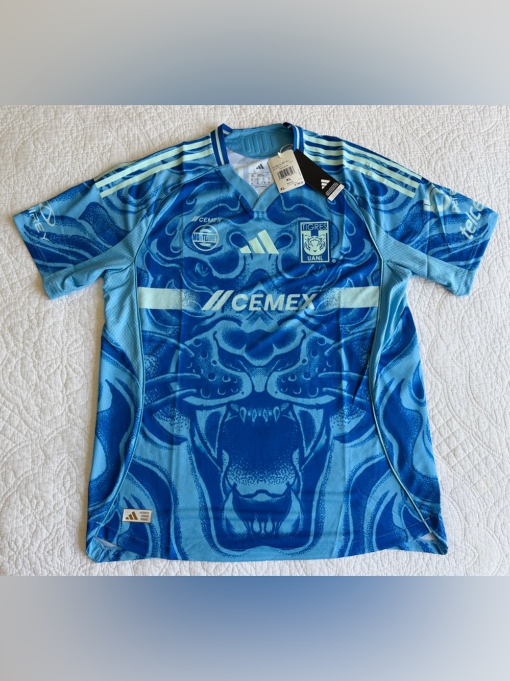Adidas Tigres UANL Away Authentic Jersey Soccer Futbol Men’s Size XL JJ2208 NWT